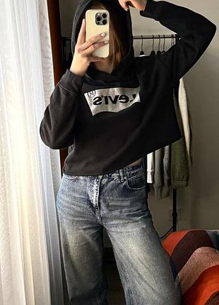 Женское укороченное худи levi`s 2