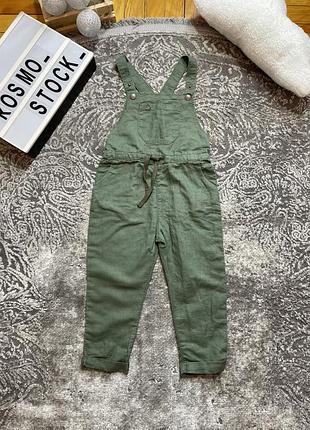 Лляний комбінезон ромпер штани для хлопчика