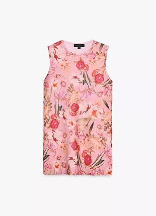 Коротка рожева сукня zara new