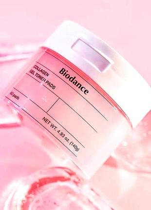 Biodance collagen gel toner pads 10 шт колагенові педи