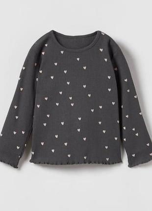 Реглан в рубчик от zara на 18-24месяке