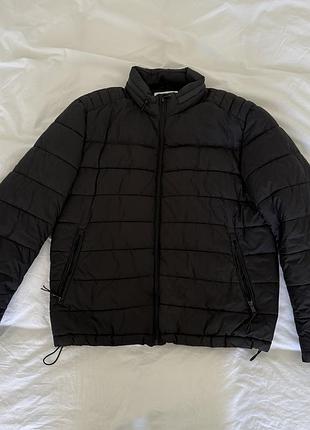 Пуховик zara черный xl