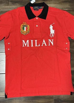 Під замовлення / футболка polo ralph lauren / milan number 5 чорна