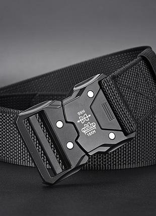Пояс ремень тактический нейлоновый черный прочный новый