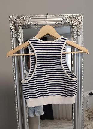 Топ у смужку zara2 фото