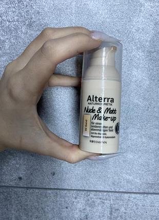 Тональний крем alterra naturkosmetik nude & matt make-up код: тон - 02
