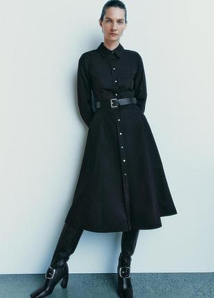 Стильное платье миди от zara