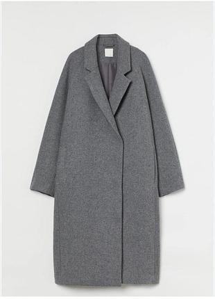 H&m пальто шерсть кашемир
