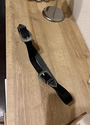 Пасок bershka с двойной пряжкой