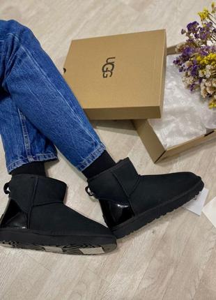 Ugg classic mini black metallic🆕 шикарные женские угги 🆕 купить наложенный платёж