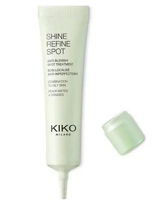 Крем-гель від прищів і плям на обличчі із саліциловою кислотою kiko milano shine refine spot 15 ml кіко мило
