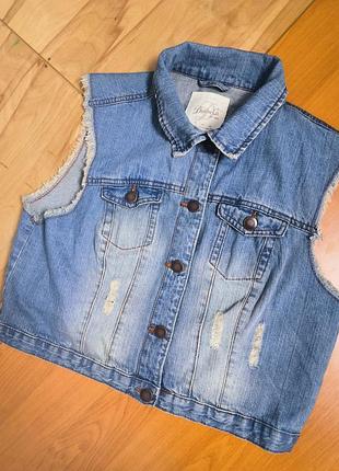 Джинсова жилетка denim co