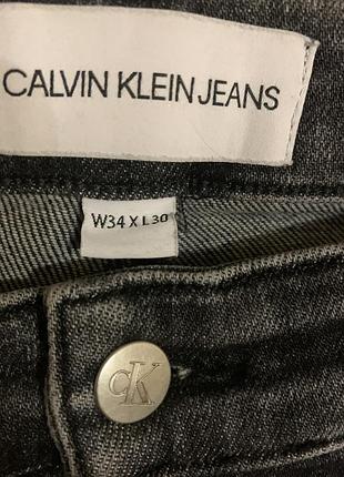 Джинси чоловічі calvin klein сірі розмір w34/xl 30 4