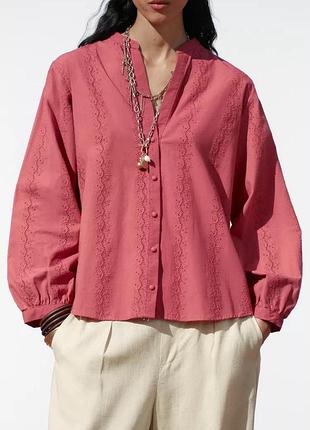 Блуза женская бордовая zara new