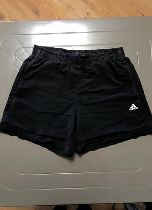 Шорты мужские черные плавательные с сеткой внутри adidas, размер m
