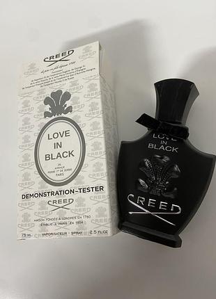 Парфюмированная вода для женщин объем 75 мл тестер love in black