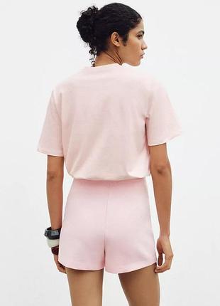 Футболка розовая с цветами zara new4 фото