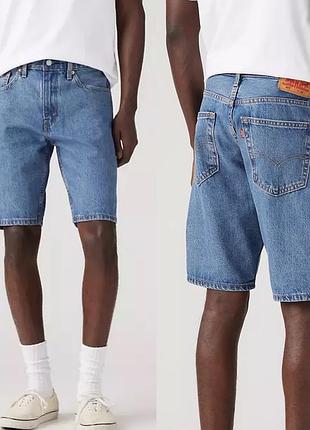 Чоловічі джинсові сині блакитні шорти levi’s levis левіс левайс модель 405 оригінал