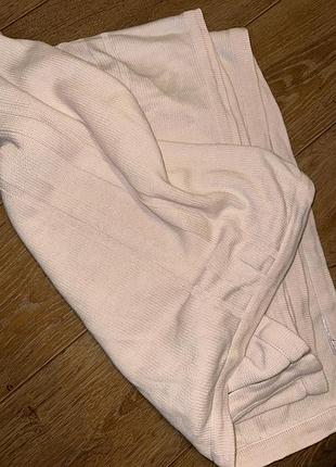 Вʼязаний дитячий плед рожевий покривало