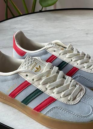 Кроссовки adidas gazelle indoor blue4 фото