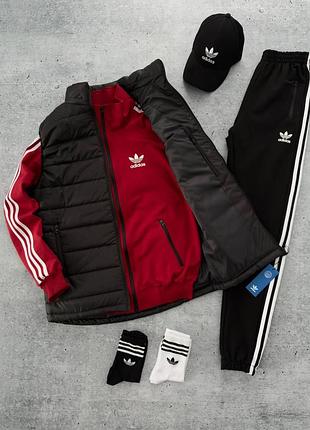 Набір adidas: жилет-кофта-штани-кепка- шкарпетки 2 пари