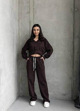 Жіночий спортивний костюм двійка кофта штани  тринитка петля турецька