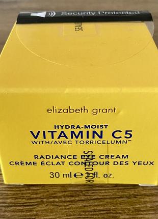 Новий преміум крем для зони навколо очей elizabeth grant вітамін с 5 hydra-moist radiance проти зморшок 30мл, канада 🇨🇦, оригінал!