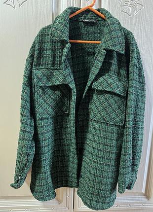 Рубашка твидовая с люрексом