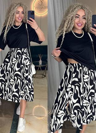 Костюм ( футболка + спідниця)