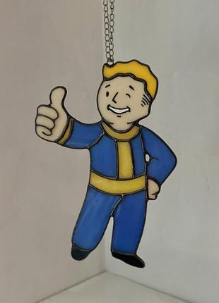 Vault boy волт-бой ваульт бой фалаут вітражне панно 4