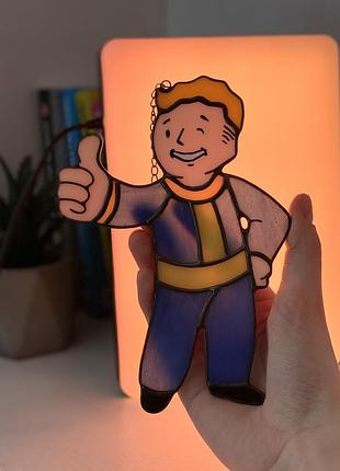 Vault boy волт-бой ваульт бой фалаут вітражне панно 3