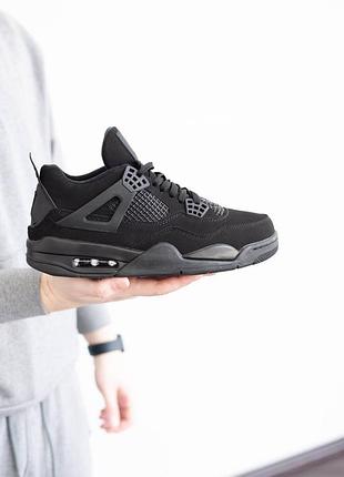 Кросівки air jordan retro 4 black