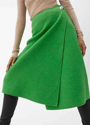 Pia wallén x arket - шерстяная юбка на запах