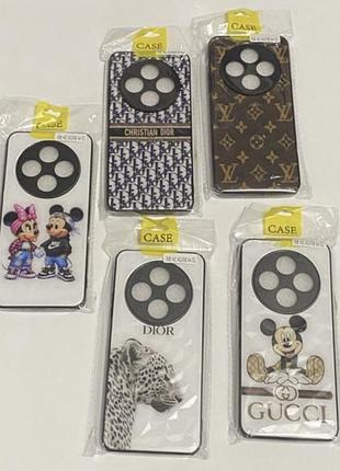 Чохол xiaomi 14c/cpo c75 захисний протиударний brand dior louis vuitton gucci мікі