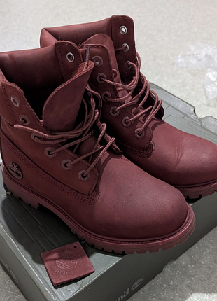Тімберленд, черевики timberland 23см. женские ботинки марсала бургунди