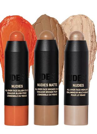 Набор mini beachy nudes 3 шт скульптор румяна