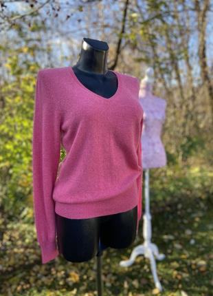 Фирменный стильный качественный натуральный 💯 кашемировый свитер джемпер1 фото