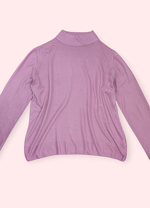 Гольф рожевий батал тонкий светр