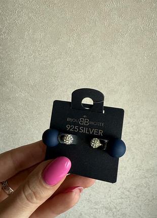 Продам срібні сережки bijou brigitte