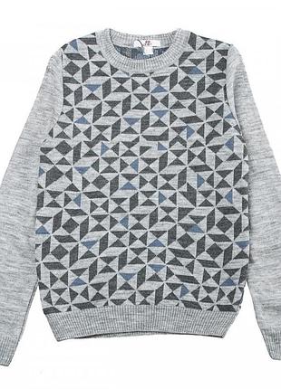 Свитер вязаный для школы демисезонный, зимний