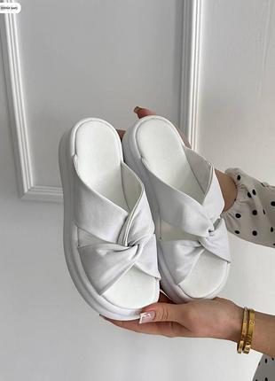 Шльопанці натуральна шкіра