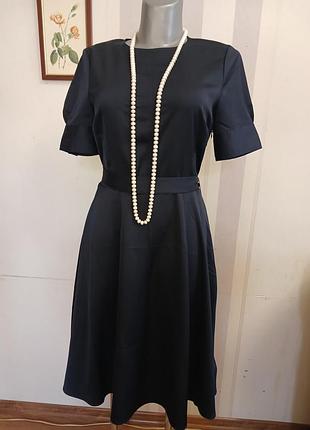 Платье миди сарафан в винтажном стиле s m нарядное выпускное свадебное вечернее коктельное атласное