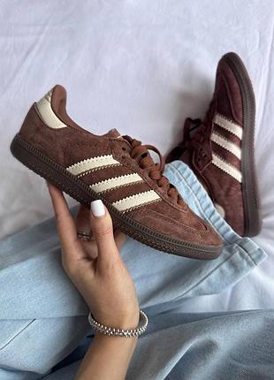 Женские кроссовки adidas samba “preloved brown” premium