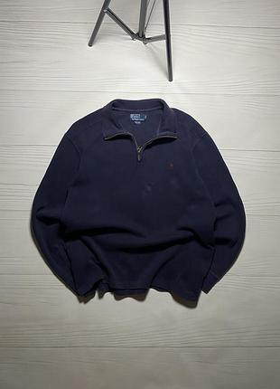 Вінтажний 1/4 зіп polo ralph lauren