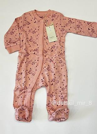 Слип человечек 62 р 2- 4 месс lupilu человечек слип ромпер пижама пижама