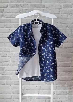 Крута льняна сорочка next 9р., нова