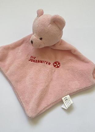 Мягкая игрушка комфортер мишка медведь медвежонок розовый мишка комфортер игрушка для малыша для новорождённого для малыша для ребёнка