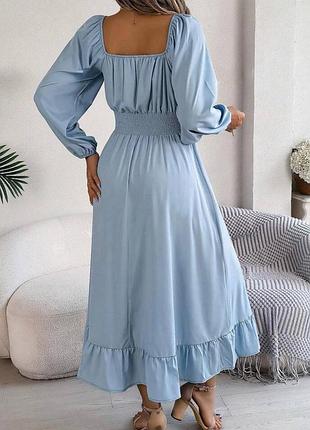Блакитна сукня довга блакитна сукня небесного кольору