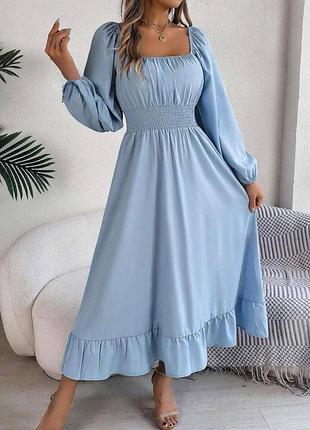 Блакитна сукня довга блакитна сукня небесного кольору