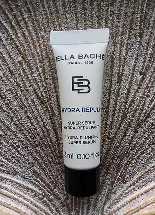 💦гідра-плампінг супер серум зволожуюча сироватка ella bache hydra repulp hydra-plumping serum елла баше мініатюра/пробник 3ml.